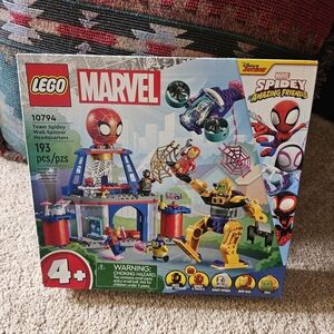 BRAND NEW LEGO Spider-Man 10794 Team Spidey Web Spinner Headquarters W/ Ironman